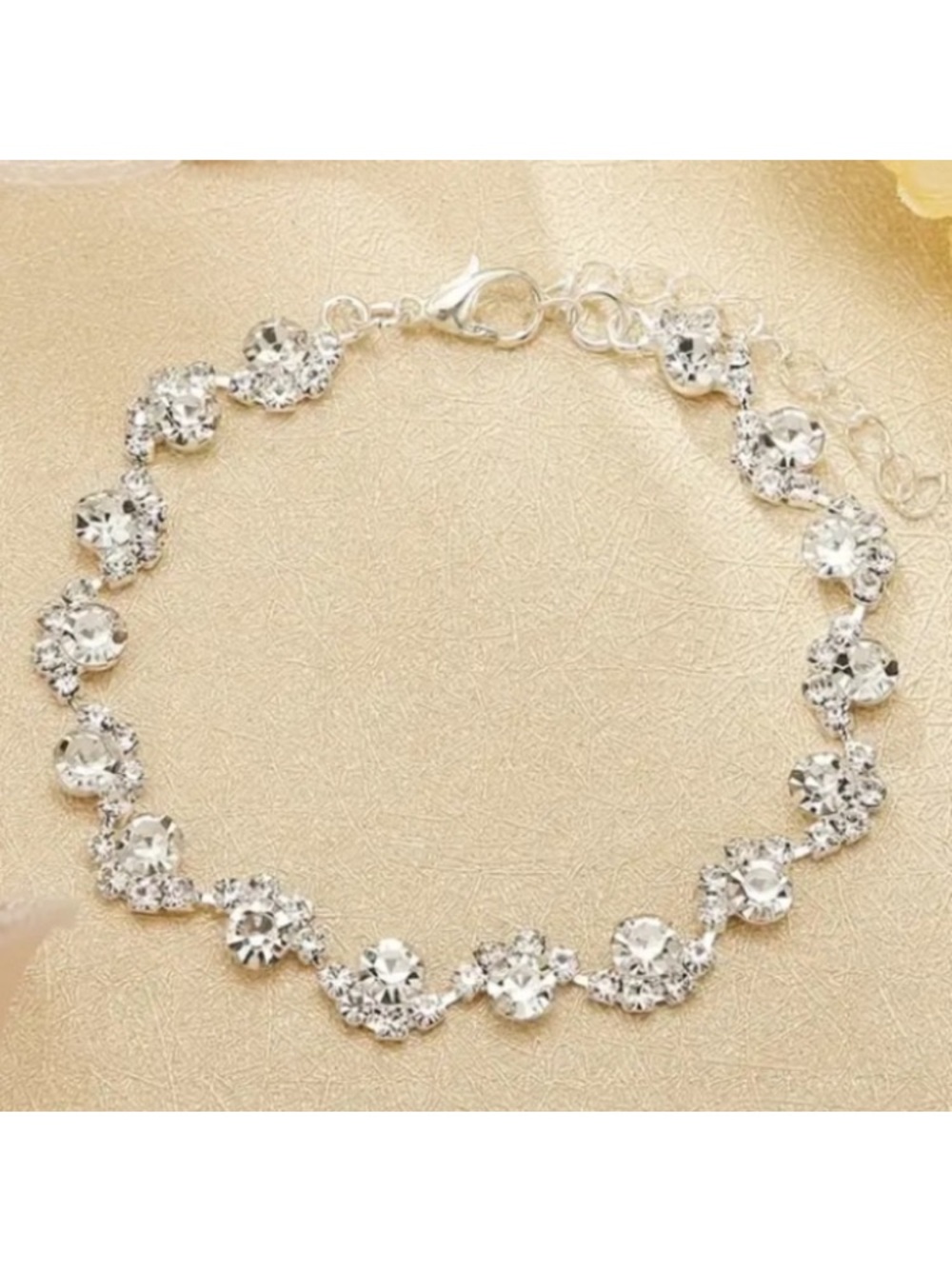 Elegant Diamond Wave Bracelet